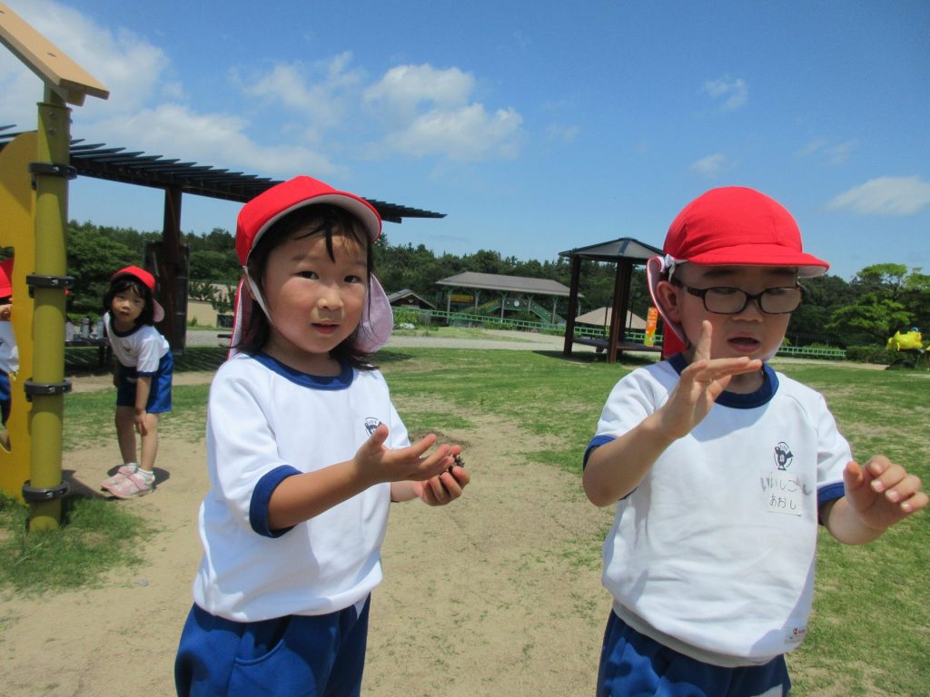 サンド広場で遊んだよ